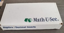 Math U See Manipulatives Algebra/Decimal Insert Kit, missing 1 red cube