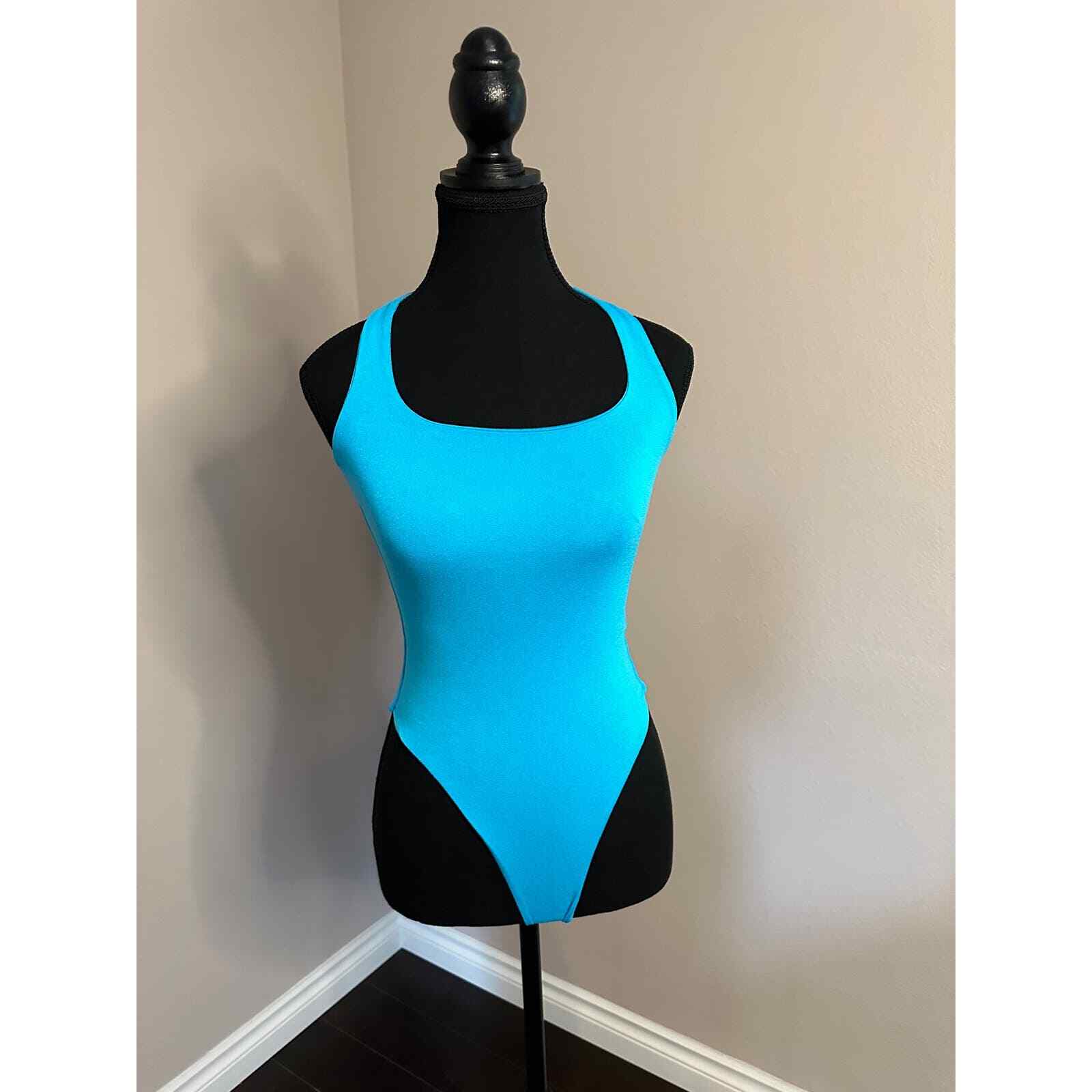Naked Wardrobe Blue Body Suit size XS-image