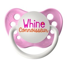 Whine Connoisseur Pacifier - Pink Paci - 0-18 months - Ulubulu - Baby Girl Binky