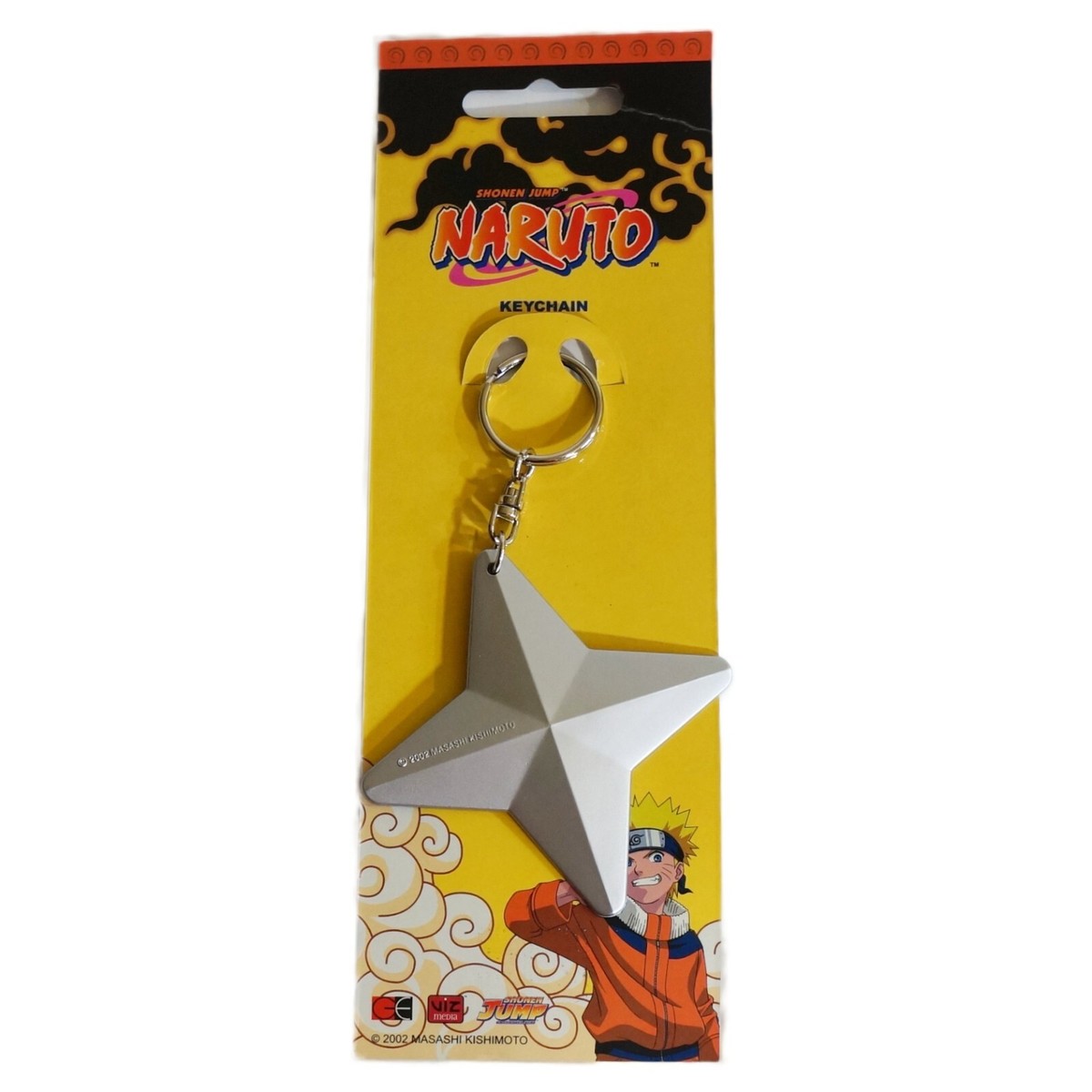 Naruto Sasuke Shuriken Shape Key Chain Anime Official Licensed