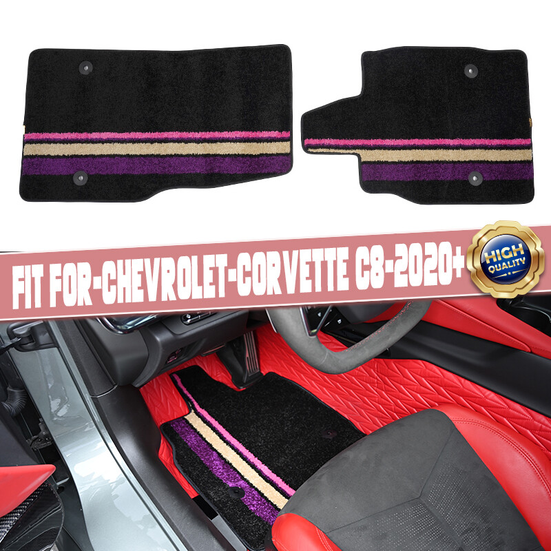 Floor Mats Carpet Nylon Liner for Chevrolet Corvette C8 Stingray Z51 2020-2024