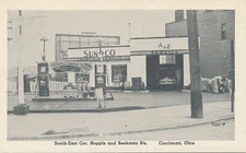 1940s Sunoco service station Cincinnati, Ohio OH unused #440