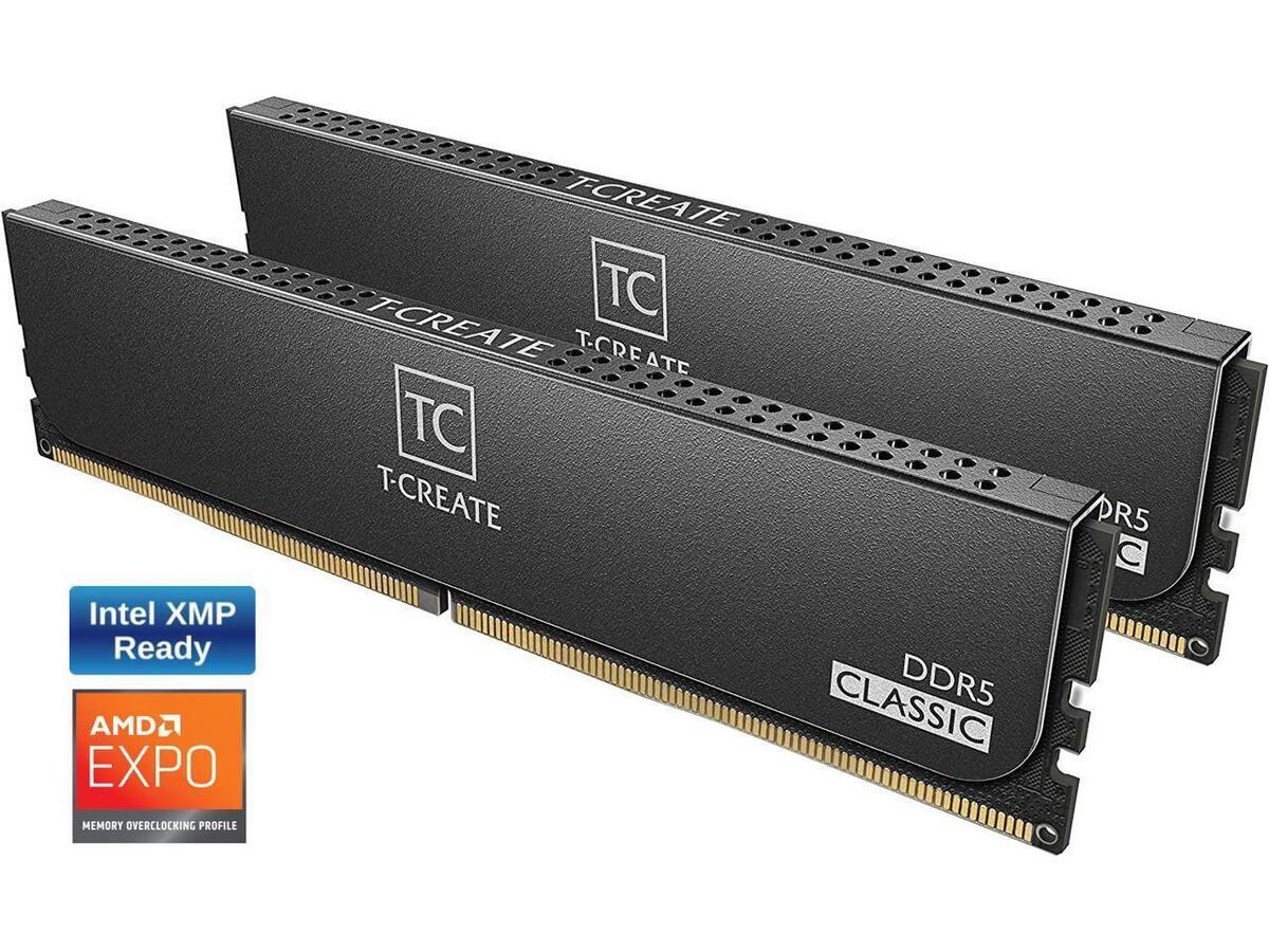 Team T-CREATE CLASSIC 32GB (2 x 16GB) DDR5 6000 (PC5 48000 Team T-CREATE CLASSIC 32GB (2 x 16GB) DDR5 6000 (PC5 48000