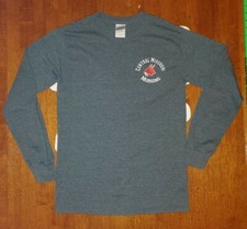 UCM University of Central Missouri Nursing T-Shirt Adult S Gray Mules 2-Sided LS