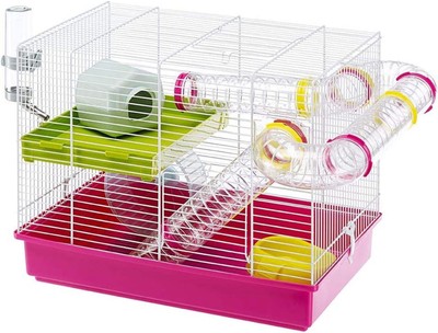 Laura Small Hamster Cage | Fun & Interactive Cage Measures 18.11L X 11.61W X 14.