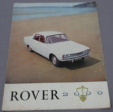 Prospekt Rover 2000 P6, 60er Jahre, englischer Text
