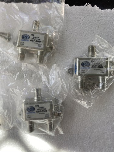 3 2Way Splitter Coax/Coaxial Antenna RF Satellite Cable TV Free Shipping 2Way Sp