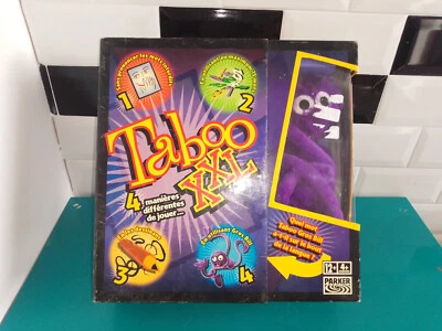 0511231 Jeu de société FR Parker taboo XXL (manque 3 cartes, sablier et crayon) - Photo 1/4