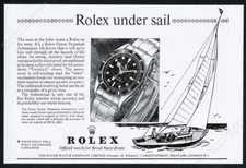 Orologio Rolex Submariner 1963 art Royal Navy Diver orologio ufficiale stampa vintage annuncio