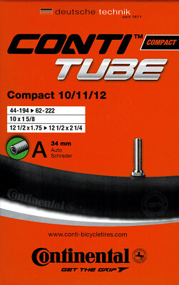Continental Compact 10/11/12 Schlauch 10 11 12 Zoll AV (44/62-194/222) AV 34mm