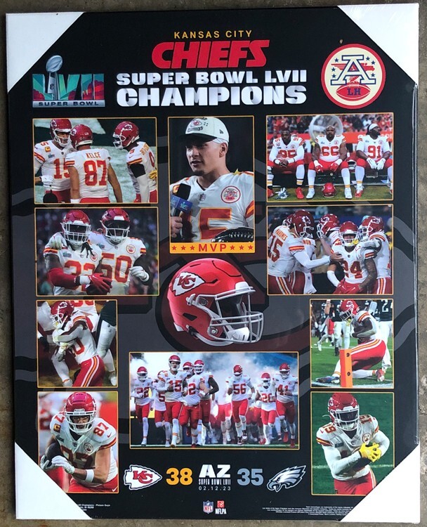Kansas City Chiefs Super Bowl 57 Championship Picture Plaque