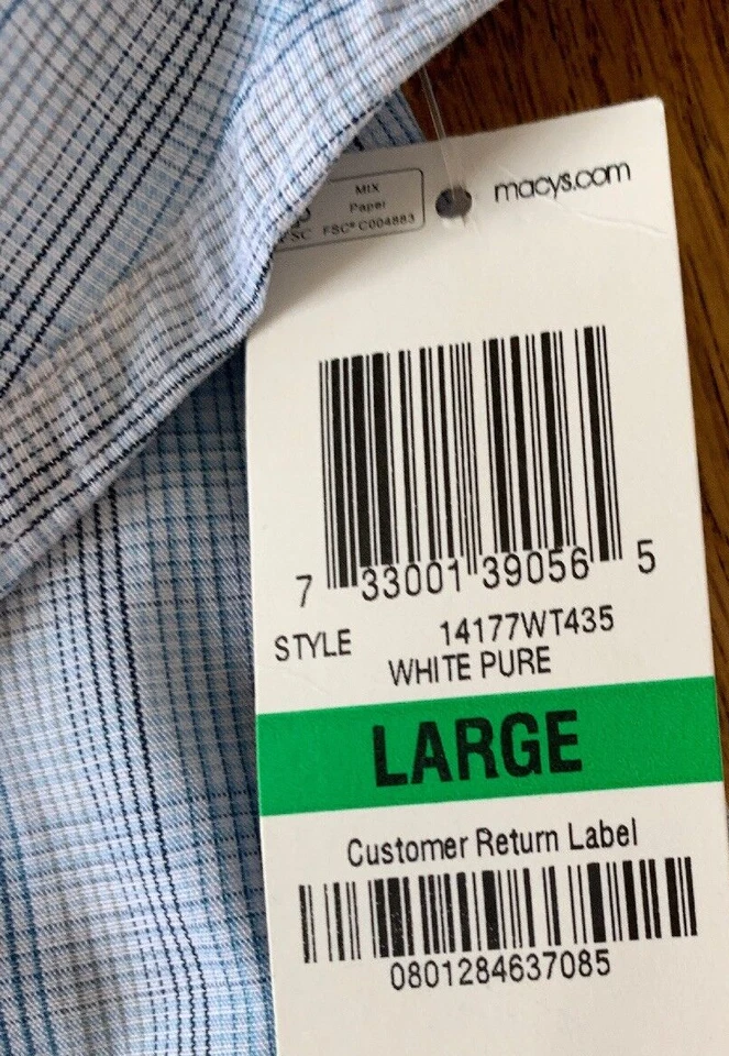 Camisa abotonada para hombre VIA Europa talla L-totalmente nueva-ENVÍO N 24 HORAS 0120 Foto 4 de 4