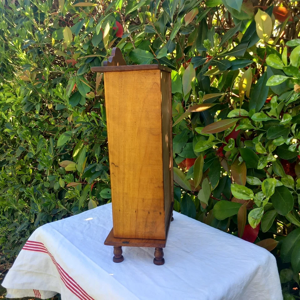 Jouet Ancien Armoire ancienne de Poupée en bois 1900 - Photo 3/4