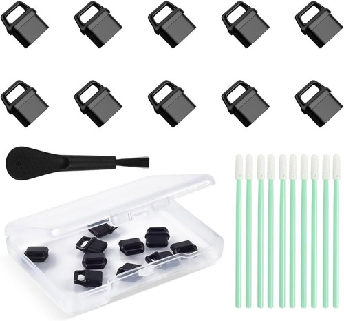 10 Pcs USB C Dust Plugs Port Cover for iPhone 16/15 Pro Max Plus, Samsung Galaxy - 第 1/7 張圖片