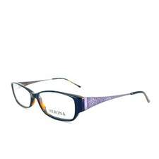 Merona Eyeglasses Frames M19-1 Black Brown purple Rectangular Full Rim 52-13-130