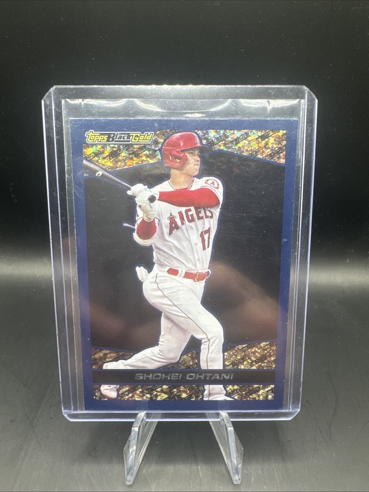 2021 Topps Update Series - Topps Black Gold Shohei Ohtani #BG-13 Blue