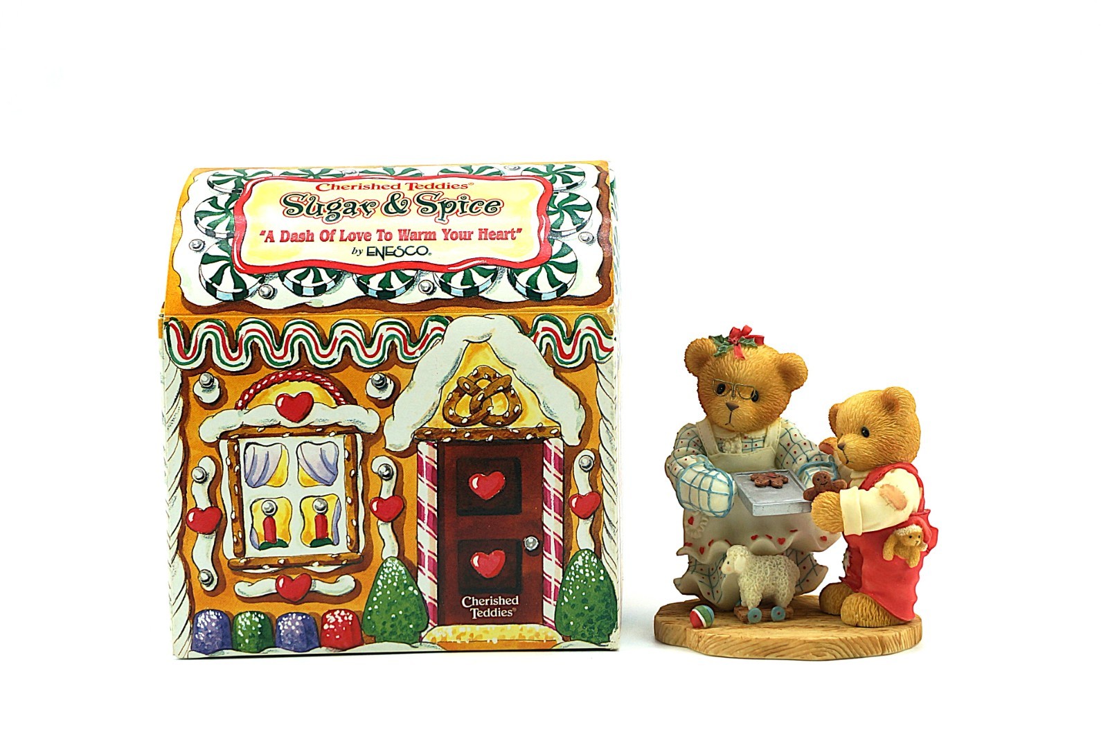 Cherished Teddies Sugar & Spice 1998 Enesco Vintage Bear Figurine