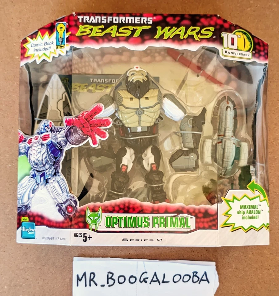 Transformers Beast Wars 10th Anniversary Optimus Primal 2006 MISB - Immagine 2 di 4