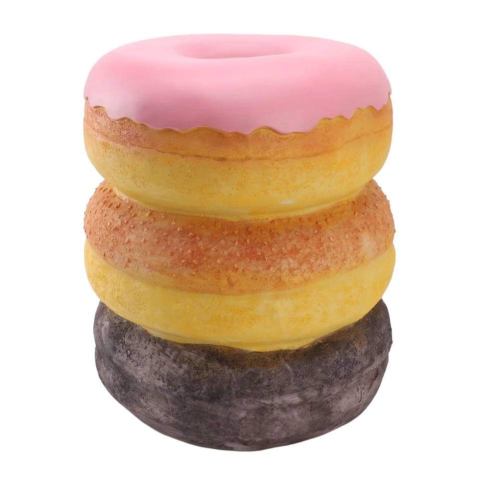 Fun Shoe Changing Stool Decorative Novel Donut Shaped Food Stool Sturdy - Image 4 of 4