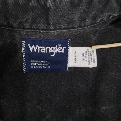 Chemise Wrangler Brushpopper XL – Rouge Western – Vintage Années 90 – Coton