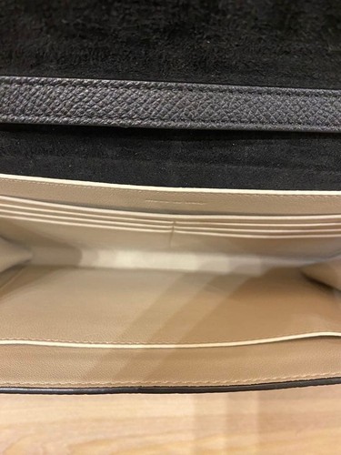 CELINE Black Wallet on Chain Shoulder Bag Gold Logo 20cm Dust Bag Card Auth - 第 8/24 張圖片