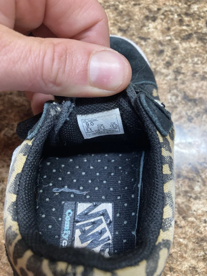 Comfy Cush Old Skool Girls Toddler 9T Leopard/Black - Image 4 of 4