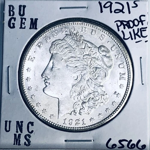 1921 S BU GEM MORGAN SILVER DOLLAR UNC MS+++ U.S. MINT RARE COIN 6566