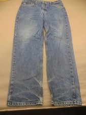 Carhartt Size 38x32 Mens Blue 100 Cotton Pockets Straight Casual Work Jeans 515