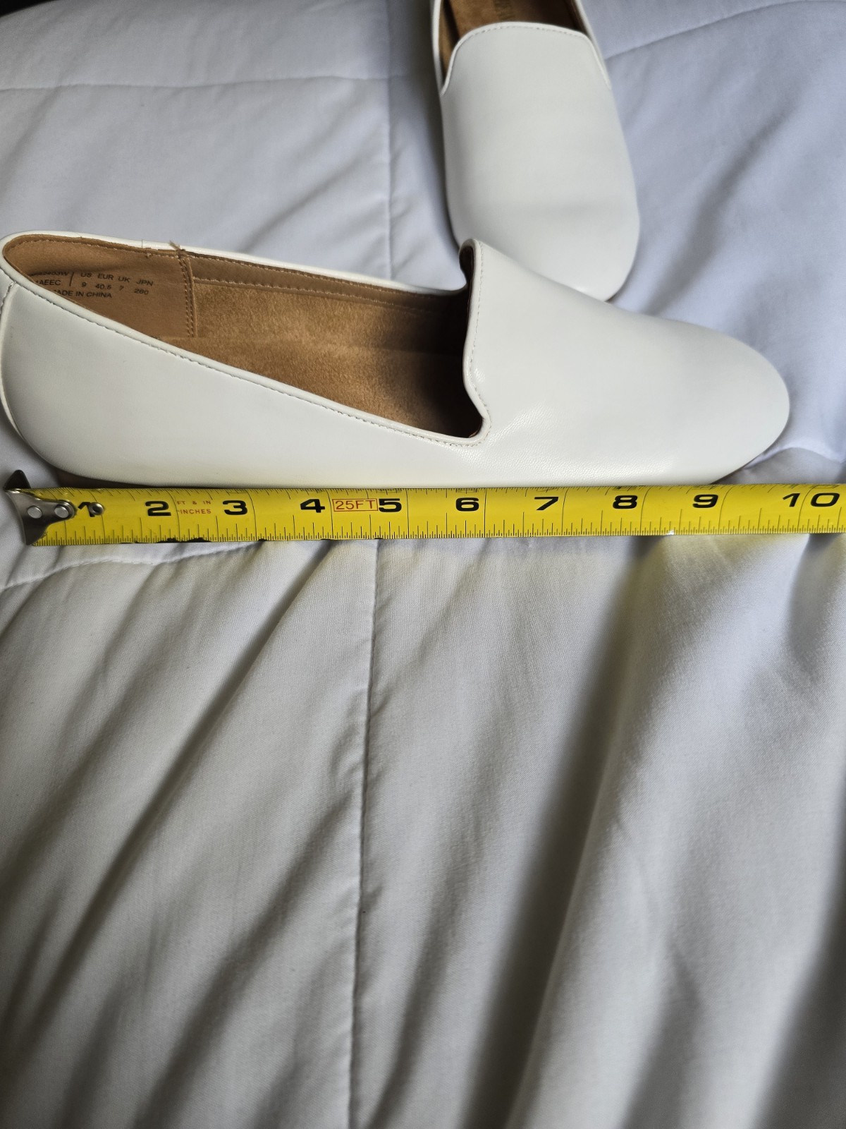 Dream Pairs Womens White Loafers Minimalist Comfort Preppy Cottagecore Sz 9 New