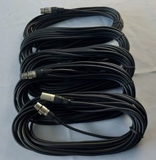 Image of Set of 5 XLR Mic Cables 10m – Long Studio Leads with Rewireable XLR Plugs