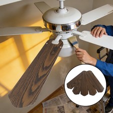 5pcs Ceiling Fan Replacement - 16.54 Inch Double Sided Wooden Fan Leaves