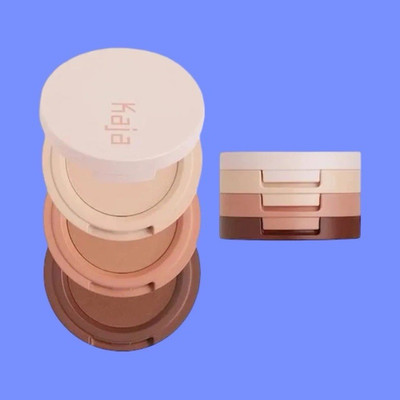  Kaja Beauty Bento Stacked Eyeshadow Trio Shade 14 Neutral Moment