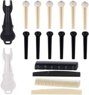 Gitarre Bridge Pins Stifte 12 Stück Weiß Schwarz Gitarre Pins Akustikgitarren St