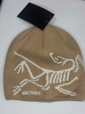 Arc'teryx Bird Head Toque Beanie   Beige Wool Knit Winter Hat Unisex Ski Cap NWT
