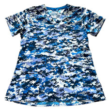 Carhartt Blue Nursing/medical Scrub Shirt Small