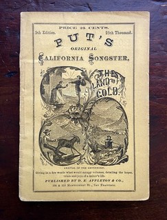 Antique Gold Rush PUT'S CALIFORNIA SONGSTER Booklet