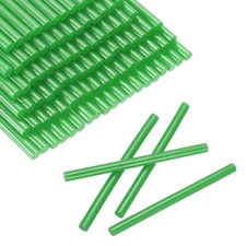 100pcs Mini Glue Stick 0.3"x3.9" High-Stick Hot Glue Gun Sticks, Green 0.19 per stick