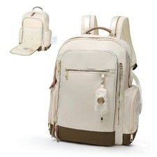 Diaper Bag Backpack - Baby Diaper Bag Mommy Bag Diaper Backpack with Off-white