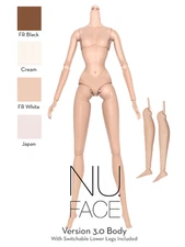 12.5" Nu Face 3.0 FR White✌️ Articulated Body with Switchable Lower Legs~New