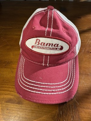 Bama Concrete Trucker Hat Snap Back Crimson Tide Red Retro Mesh Back Retro