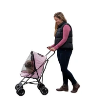 Pet Gear Travel Lite Plus Stroller, Compact, Easy Fold, No Assembly... Fast Ship