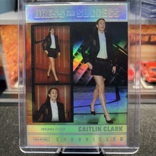 2025 Panini Caitlin Clark Chronicled Dress For Success Holo Foil #64