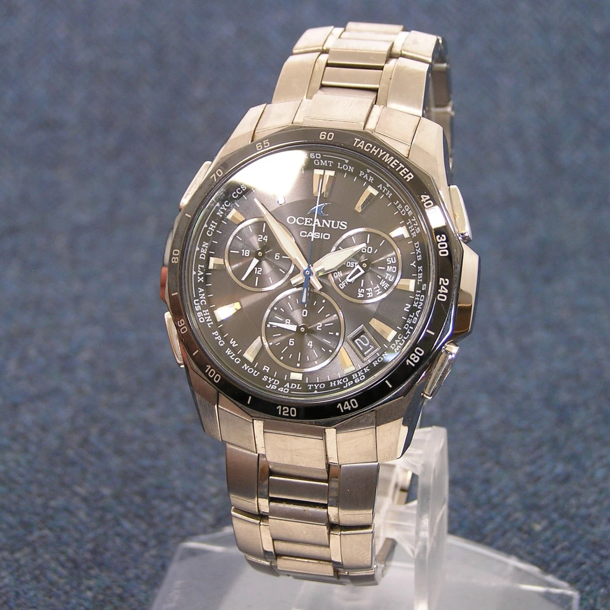 [¡Raro!] Reloj CASIO OCW-S1000 Oceanus Manta Solar Titanio Cronógrafo Japón JDM