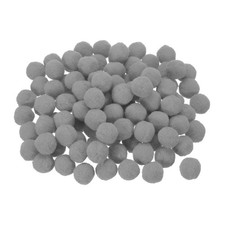 Pom Felt Balls Fabric 3cm 30mm Light Gray for Crafts Project DIY 100 Pack