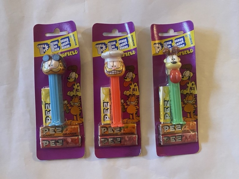 Garfield & Odie PEZ Dispensers Lot of 3 – Vintage 1990s – New in Package
