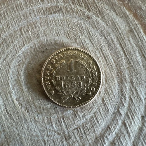 1853 $1 One Dollar Liberty Gold Coin
