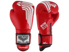Guantoni da boxe ex rosso 10 oz sparring Muay Thai kickboxing pelle