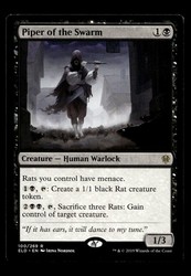 Piper of the Swarm #100 Throne of Eldraine MTG Rare