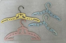 Vintage 1950's Plastic Children's Hangers Lot of 4
