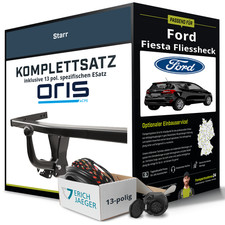 Für FORD Fiesta VI Typ CB1 , CCN Anhängerkupplung starr +eSatz 13pol 13-18 NEU